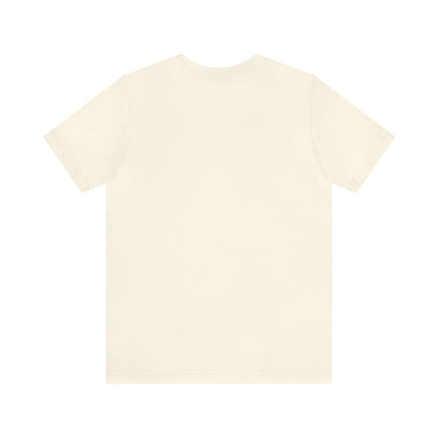 A white iHeartFruitBox Fitted Unisex T-Shirt on a white background featuring the Printify logo.