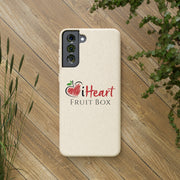 Printify offers iHeartFruitBox Biodegradable Phone Cases featuring tropical fruit designs.