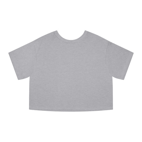 An iHeartFruitBox Women's CropTop with a white background, produced by Printify.