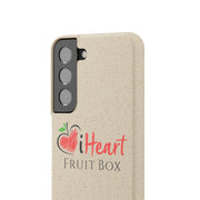 The iHeartFruitBox Biodegradable Phone Cases from Printify showcase tropical fruit designs and are organically grown.