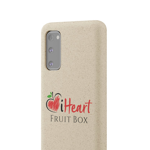 Iheart fruit box Printify Biodegradable Phone Cases, featuring the iHeartFruitBox brand.