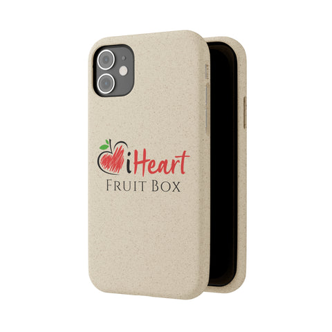 An organically grown iHeartFruitBox Biodegradable Phone Case by Printify.