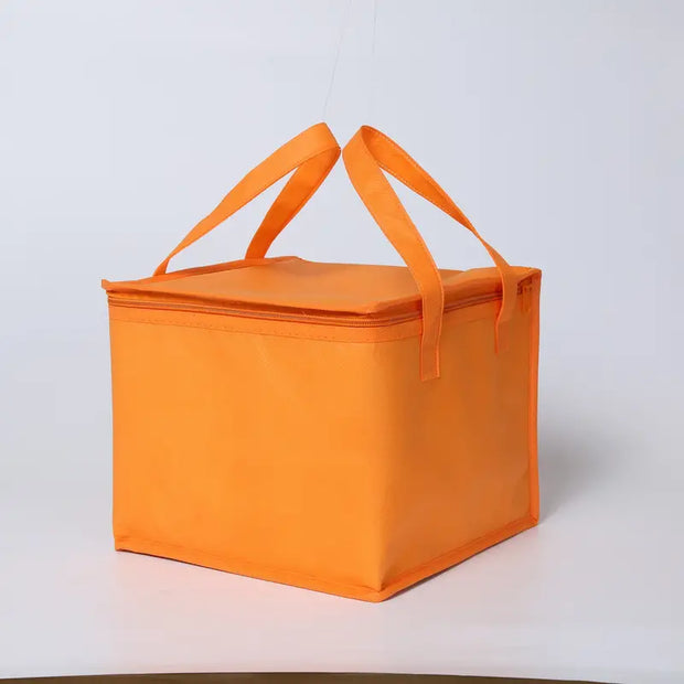 An Organically Grown Reusable ZIPPER Fruit Cooler Bag with handles by goodpa.
