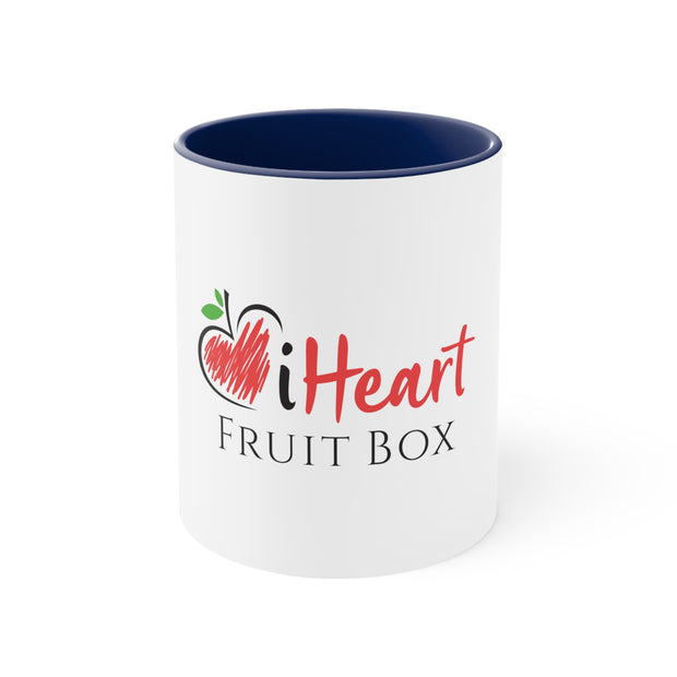 I Printify iHeartFruitBox, 11oz coffee mug.