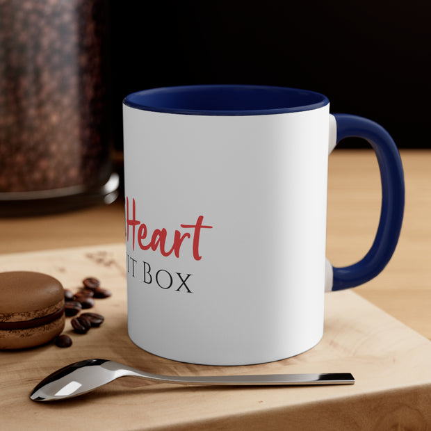 An Printify iHeartFruitBox Coffee Mug, 11oz.
