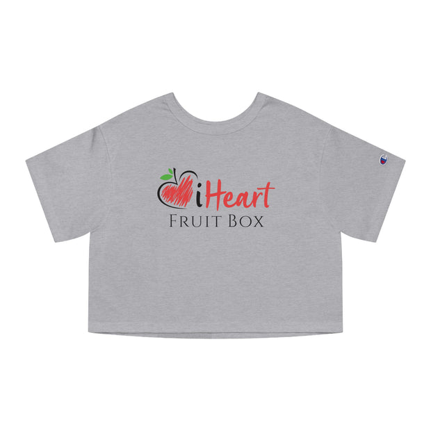 iHeartFruitBox Women's CropTop - iHeartFruitBox Oxford Grey / XS Printify T-Shirt