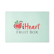 Printify offers a delicious selection of organically grown tropical fruits using the iHeartFruitBox Glass Cutting Board.