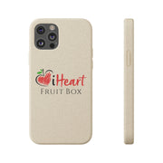 Organically grown Printify iHeartFruitBox Biodegradable Phone Cases, featuring tropical fruit design.
