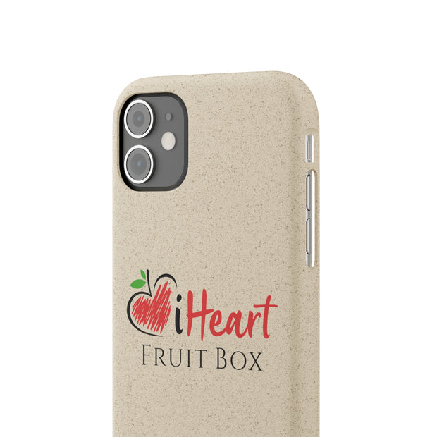 I heart iHeartFruitBox organic fruit box iPhone case iHeartFruitBox Biodegradable Phone Cases by Printify.