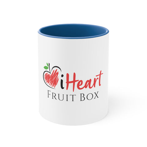 iHeartFruitBox Coffee Mug, 11oz - iHeartFruitBox Blue / 11oz Printify Mug